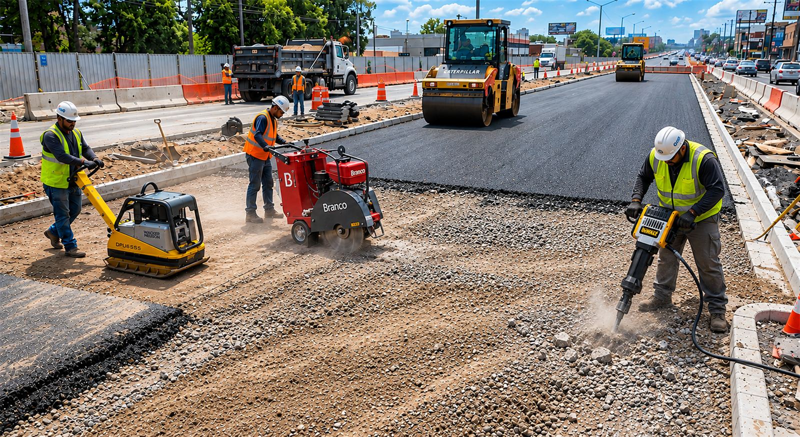 Compactação de Solo e Pavimentação